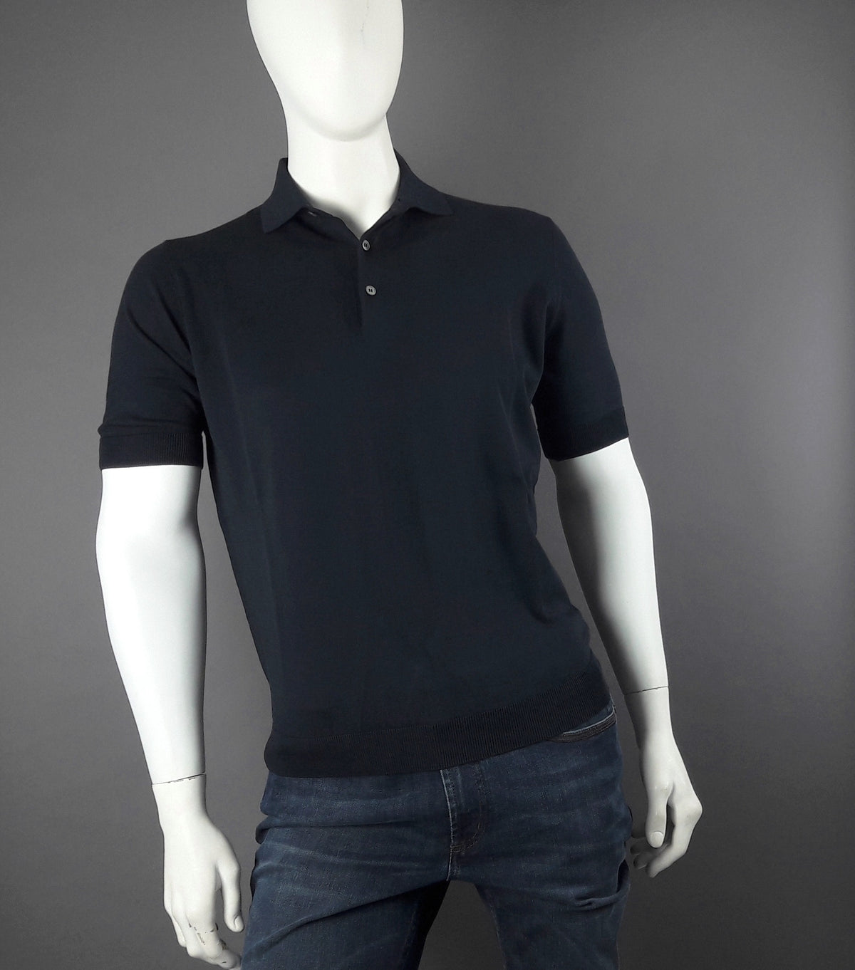 Filippo De Laurentiis Polo Uomo Cotone Crepe