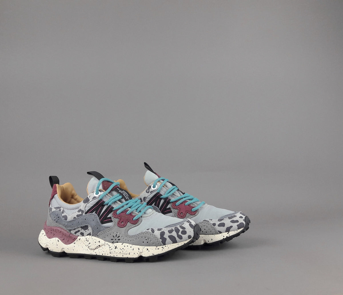 Flower Mountain Sneakers Donna Yamano 3 Camoscio Tela Grigio