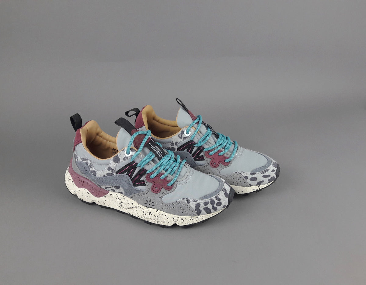 Flower Mountain Sneakers Donna Yamano 3 Camoscio Tela Grigio