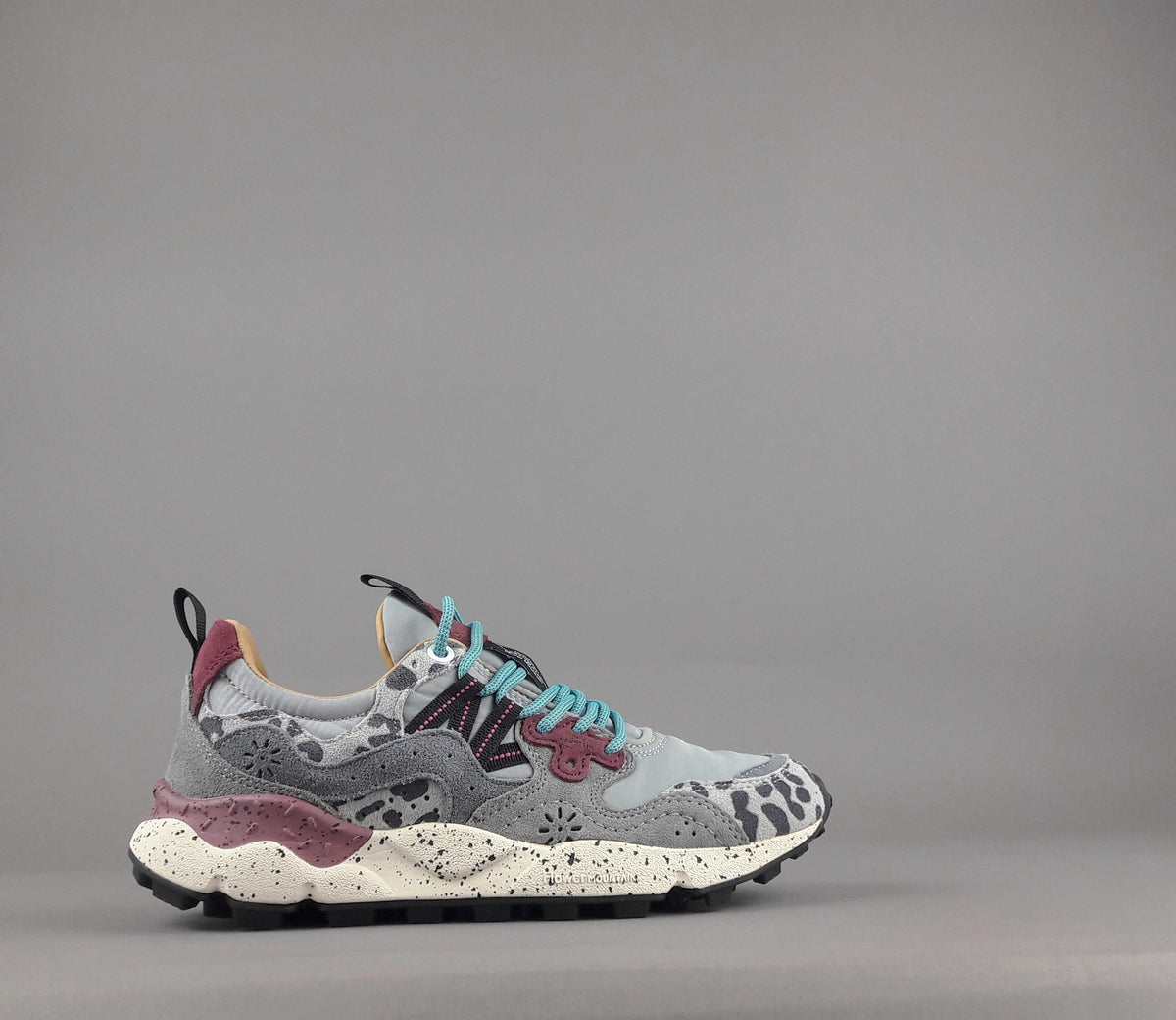 Flower Mountain Sneakers Donna Yamano 3 Camoscio Tela Grigio