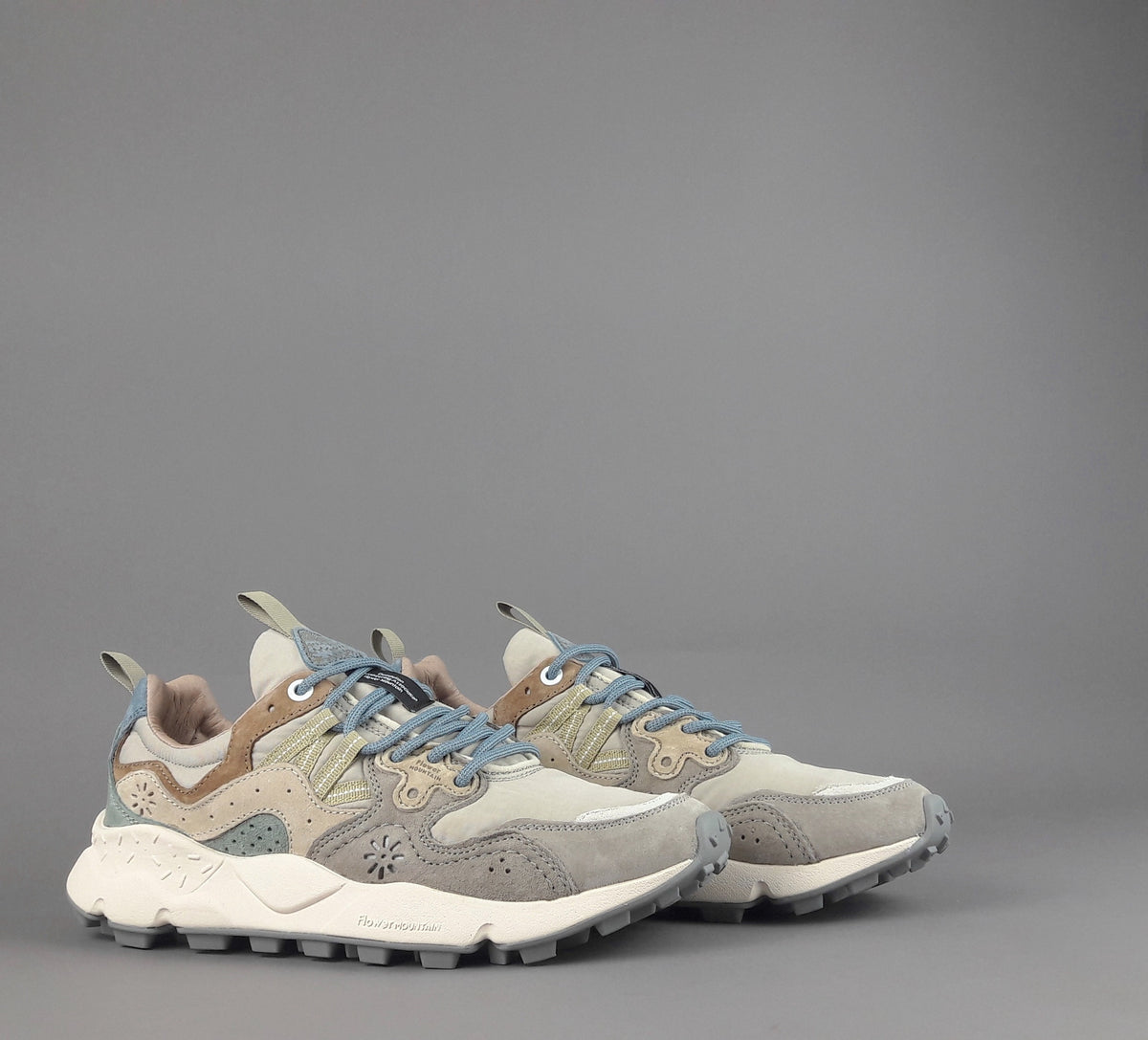 Flower Mountain Sneakers Uomo Yamano 3 Camoscio Tela Talpa