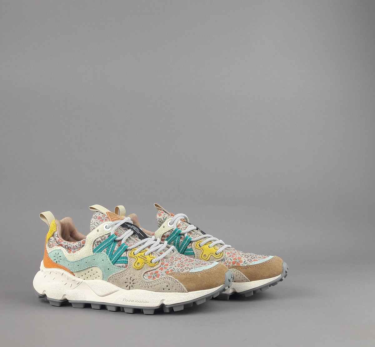 Flower Mountain Yamano 3 Donna Camoscio Tela Multi