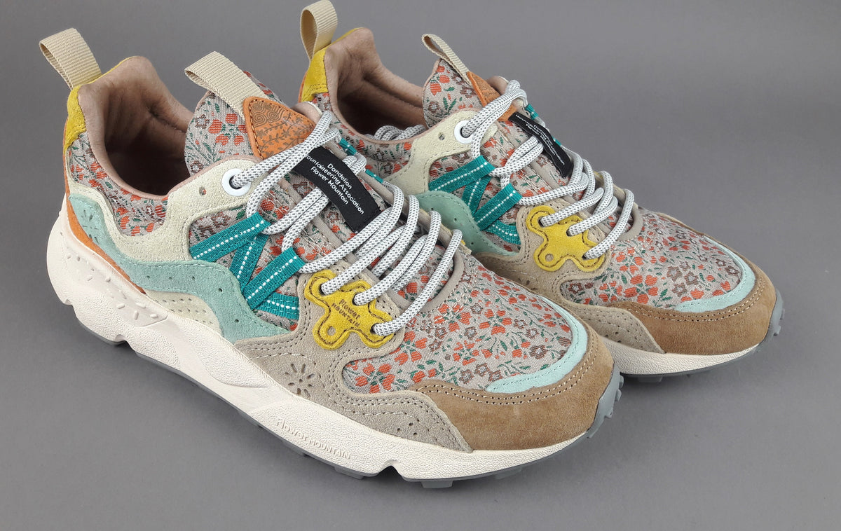 Flower Mountain Yamano 3 Donna Camoscio Tela Multi