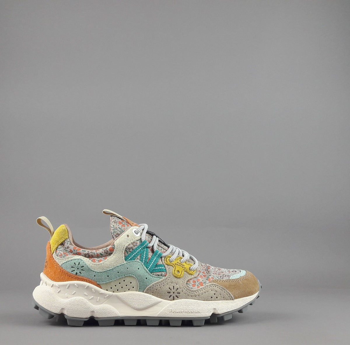 Flower Mountain Yamano 3 Donna Camoscio Tela Multi