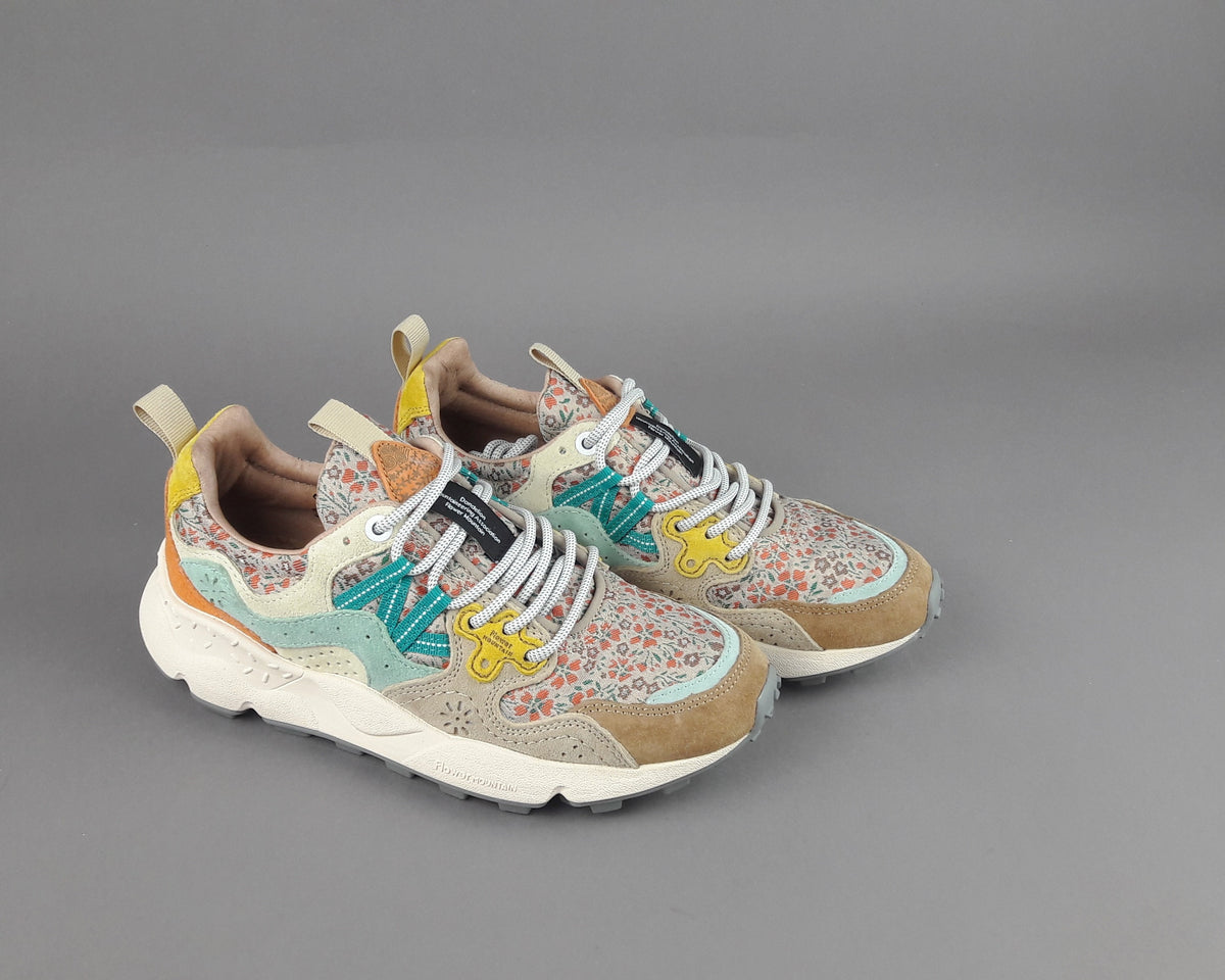 Flower Mountain Yamano 3 Donna Camoscio Tela Multi