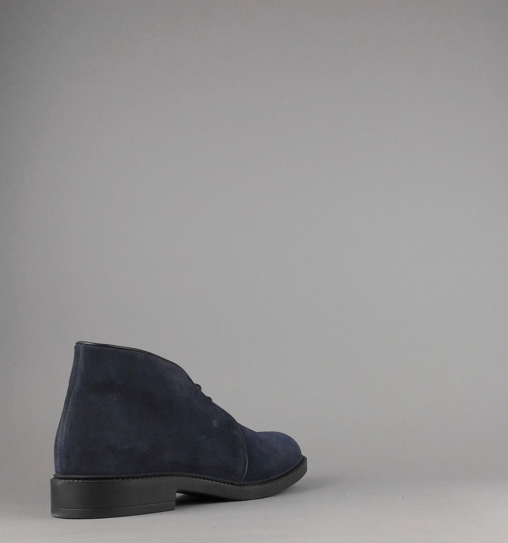 Fratelli Rossetti Polacchino Desert Boot Uomo Camoscio Blu Scuro Fondo Gomma