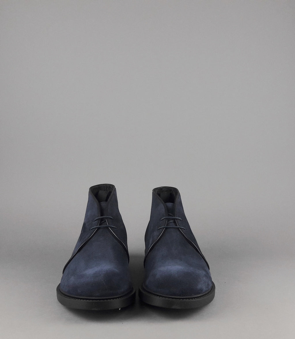 Fratelli Rossetti Polacchino Desert Boot Uomo Camoscio Blu Scuro Fondo Gomma
