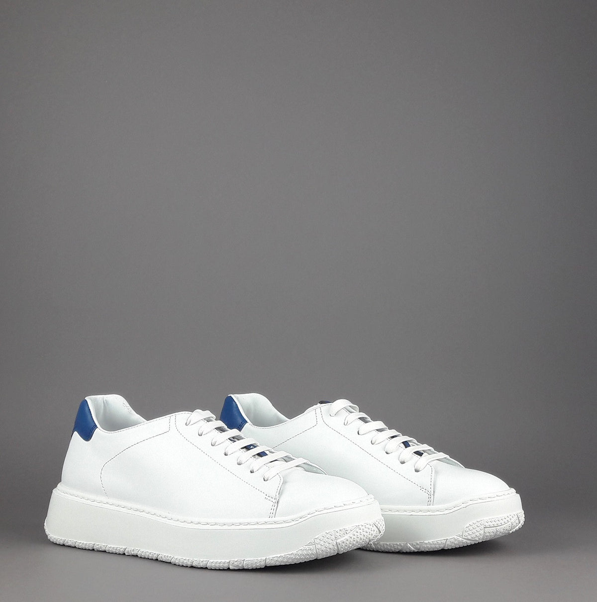 Fratelli Rossetti Sneakers Uomo Pelle Banco Talloncino Blu Avion