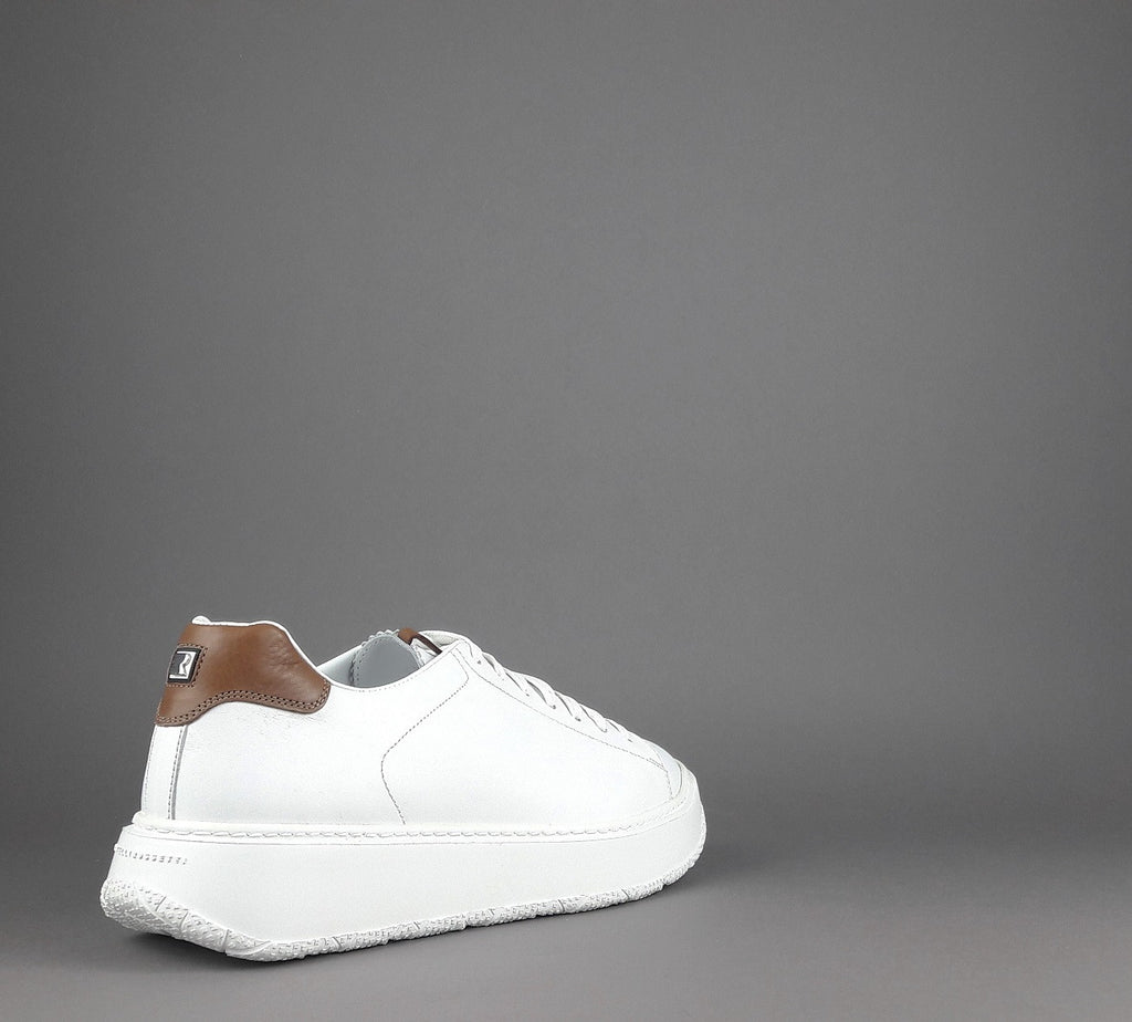 Fratelli Rossetti Sneakers Uomo Pelle Banco Talloncino Marrone Chiaro