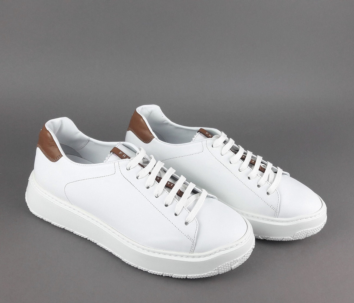 Fratelli Rossetti Sneakers Uomo Pelle Banco Talloncino Marrone Chiaro