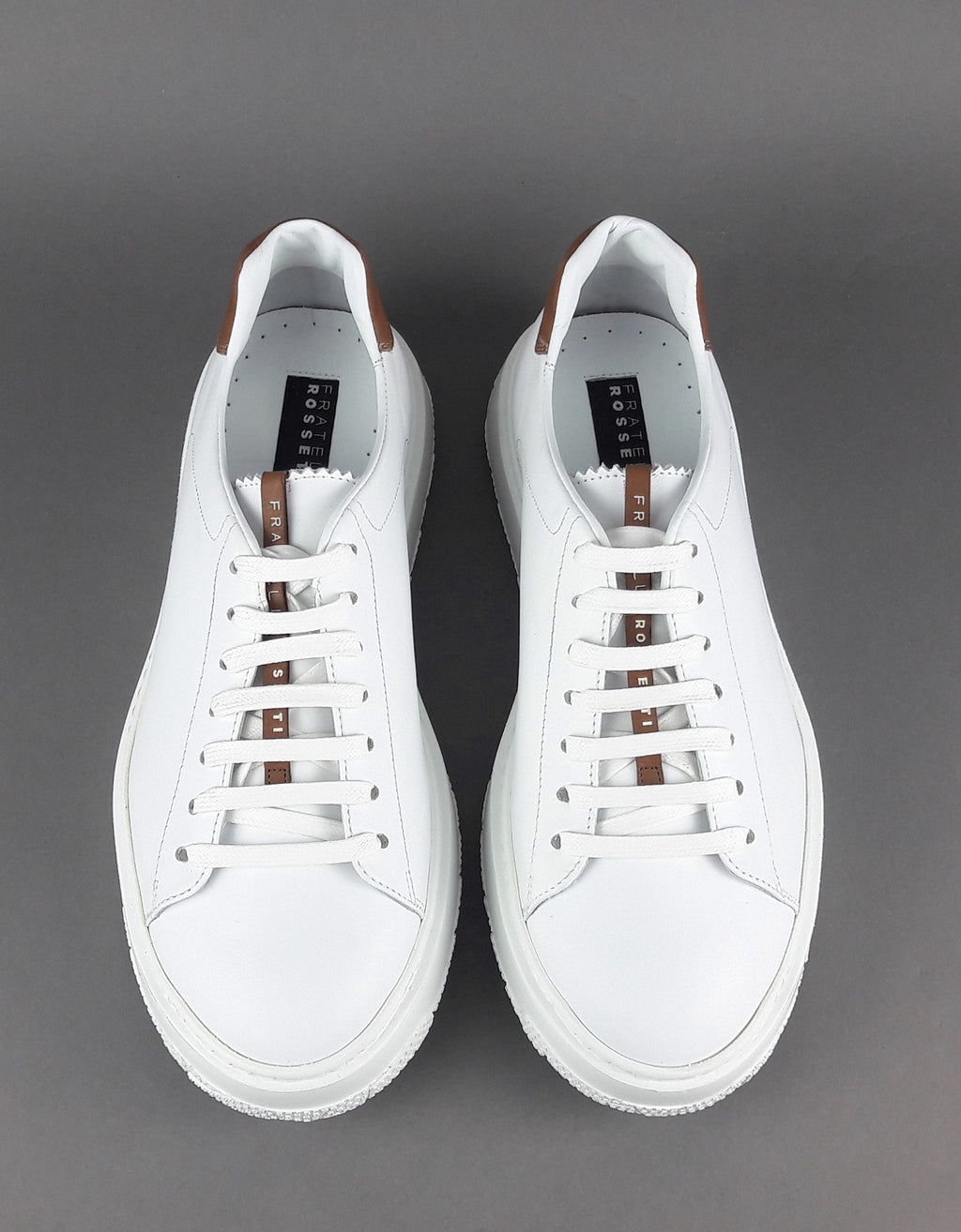 Fratelli Rossetti Sneakers Uomo Pelle Banco Talloncino Marrone Chiaro