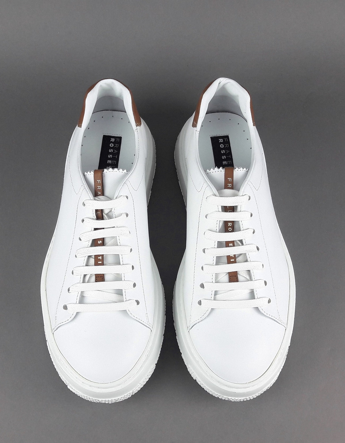 Fratelli Rossetti Sneakers Uomo Pelle Banco Talloncino Marrone Chiaro