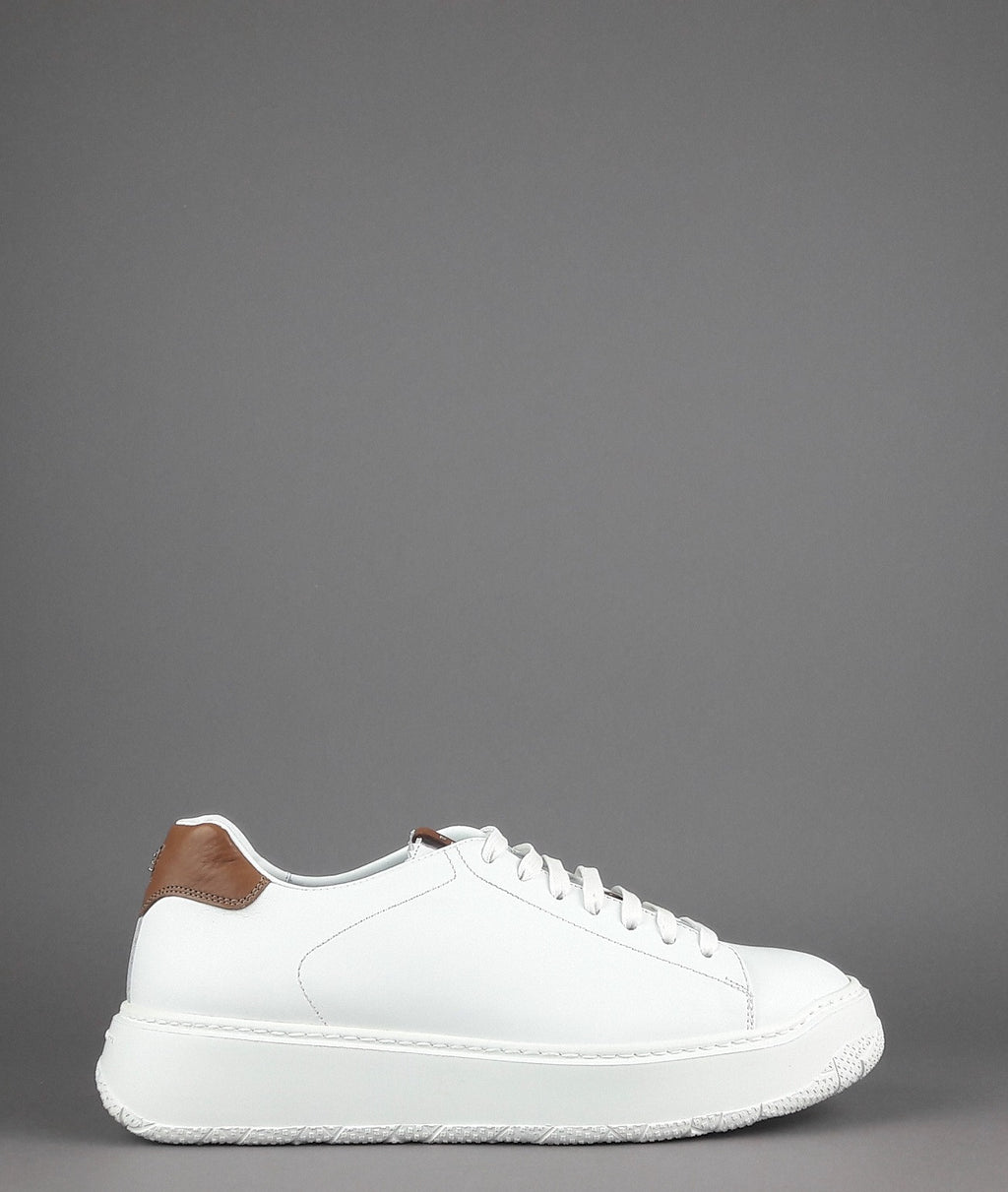 Fratelli Rossetti Sneakers Uomo Pelle Banco Talloncino Marrone Chiaro