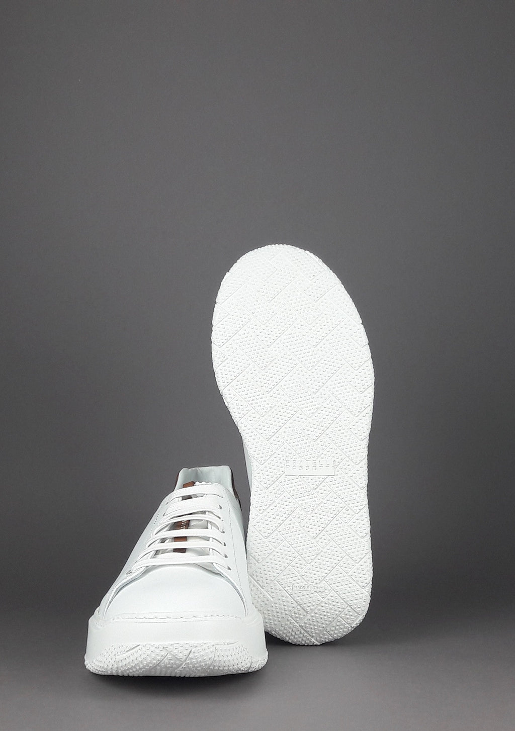 Fratelli Rossetti Sneakers Uomo Pelle Banco Talloncino Marrone Chiaro