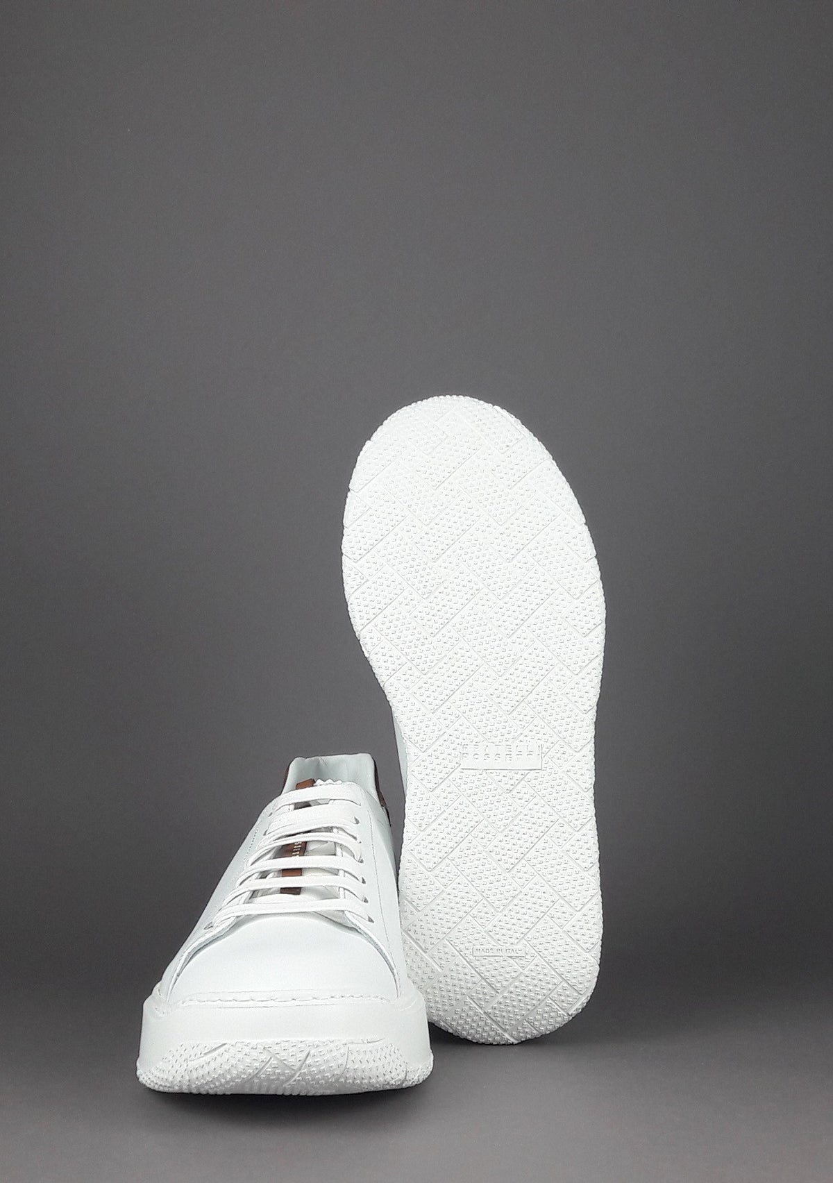 Fratelli Rossetti Sneakers Uomo Pelle Banco Talloncino Marrone Chiaro