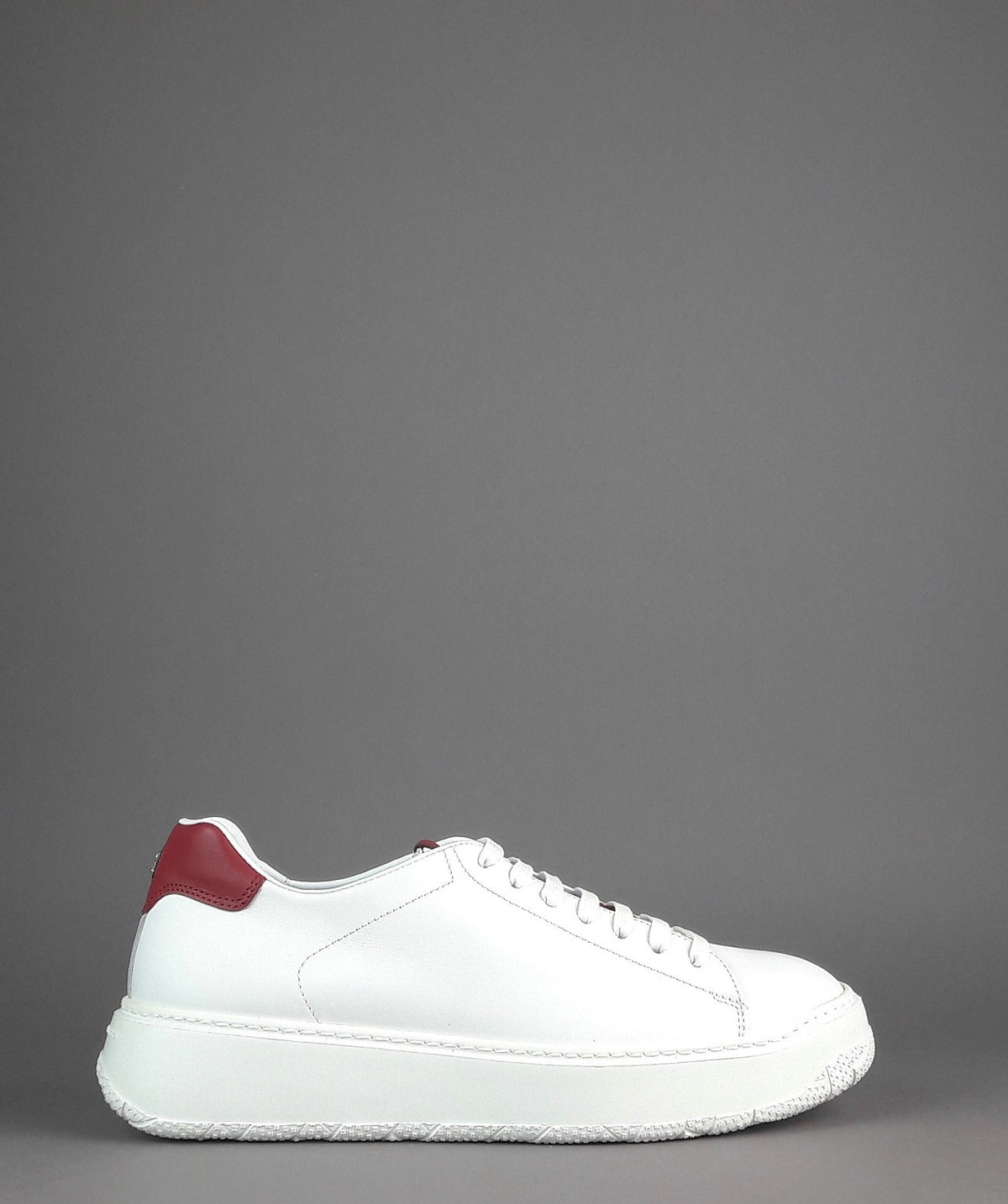 Fratelli Rossetti Sneakers Uomo Pelle Banco Talloncino Rosso