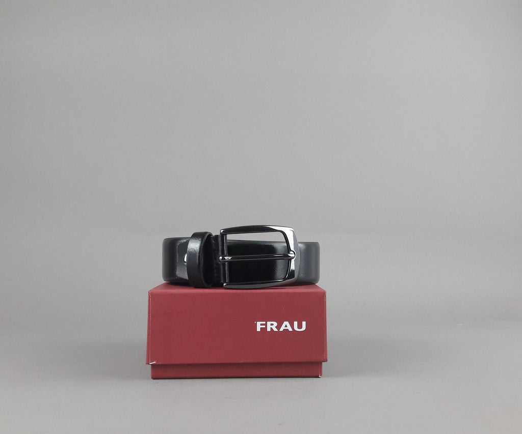 Frau Cintura Uomo Pelle Nero
