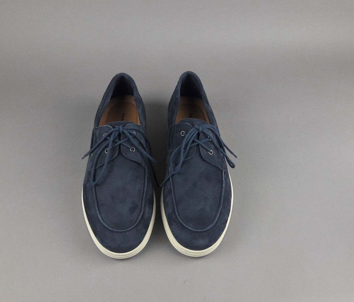 Frau Mocassino Barca Uomo Camoscio Blu