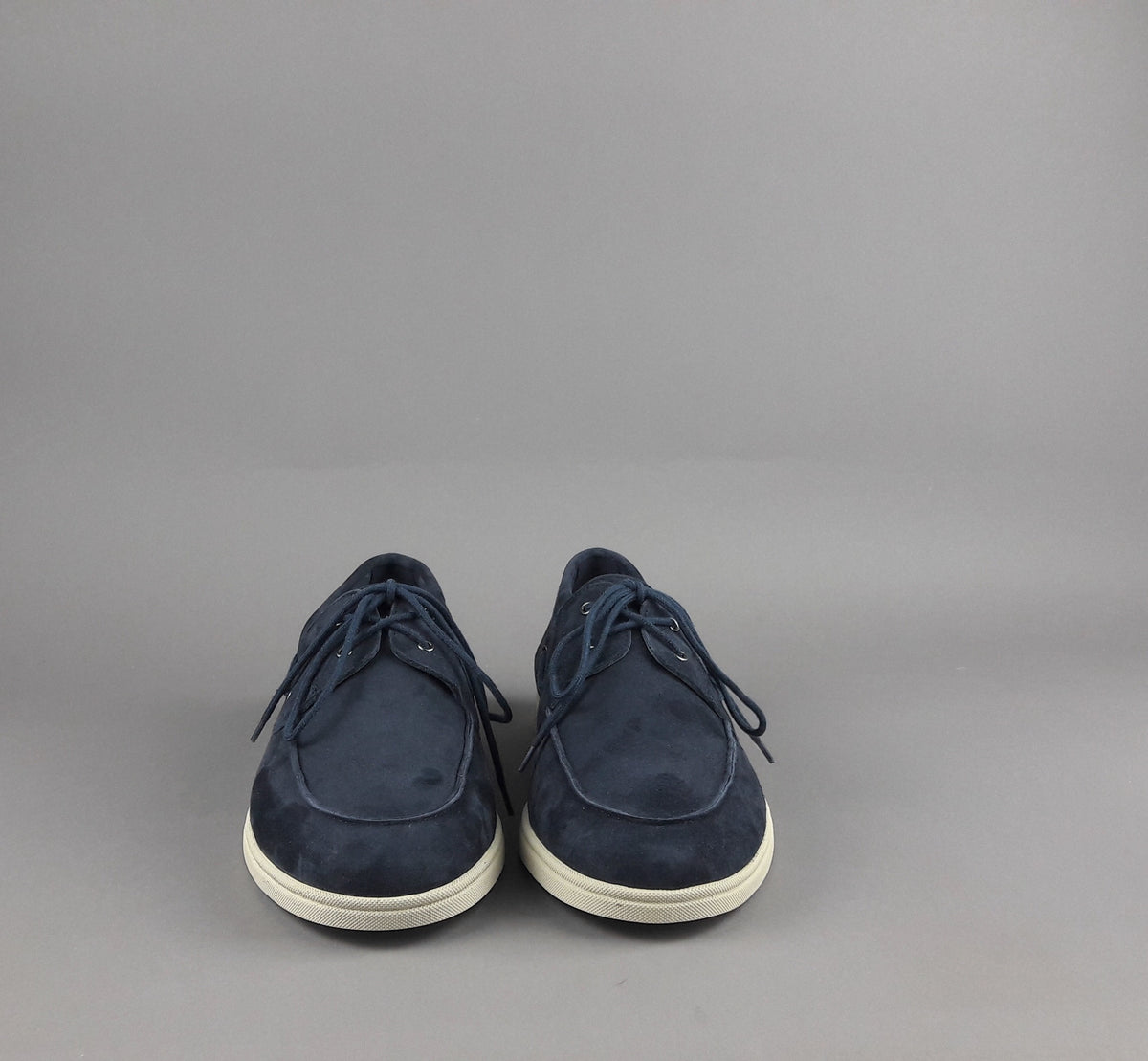 Frau Mocassino Barca Uomo Camoscio Blu