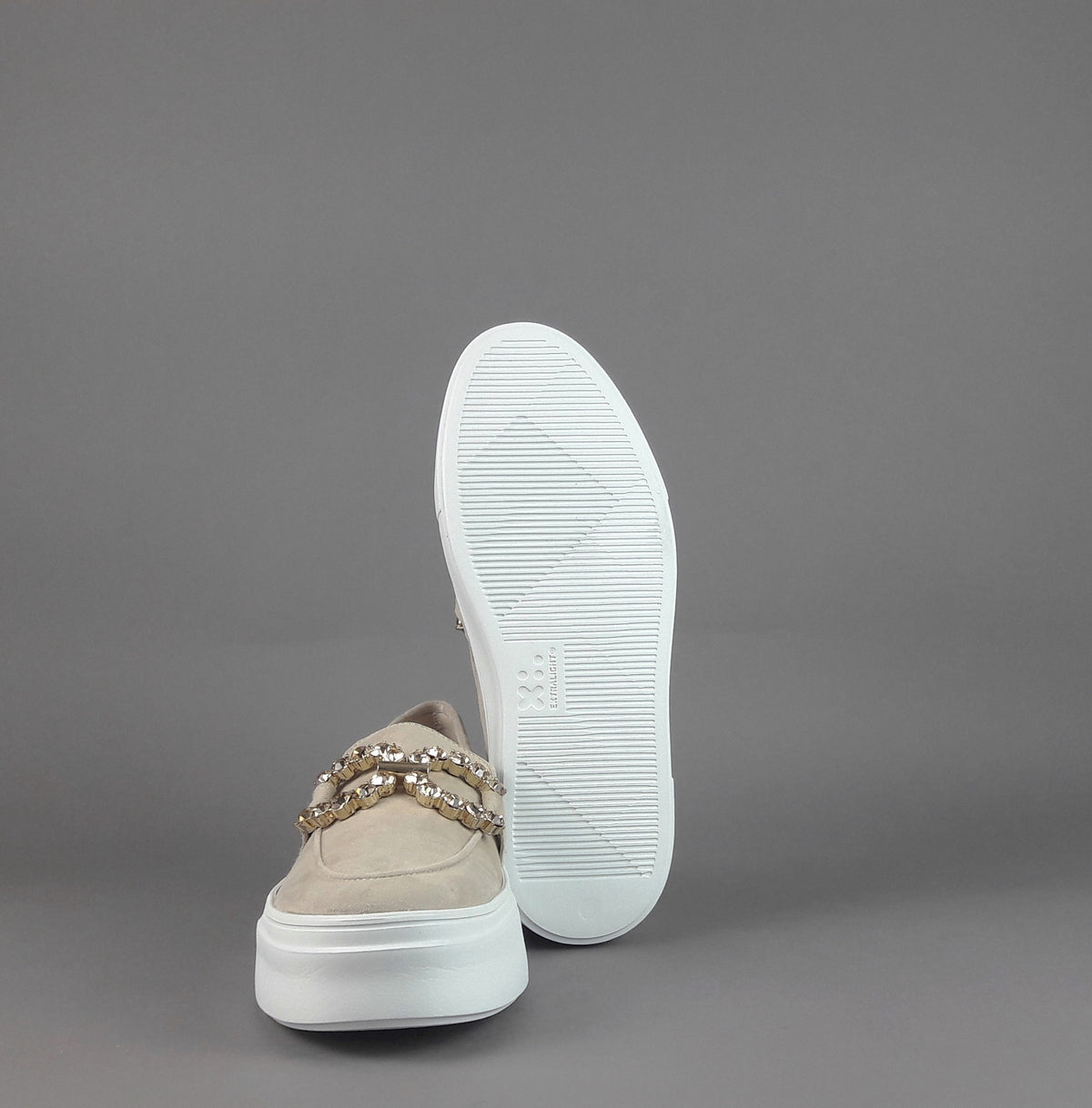 Frau Mocassino Donna Camoscio Beige Opaco