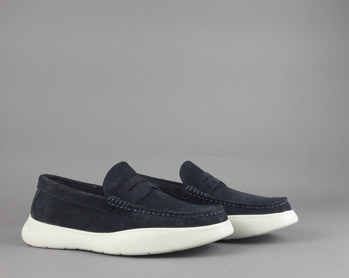 Frau Mocassino Uomo Camoscio Blu Scuro