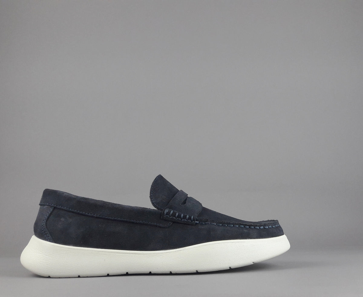 Frau Mocassino Uomo Camoscio Blu Scuro