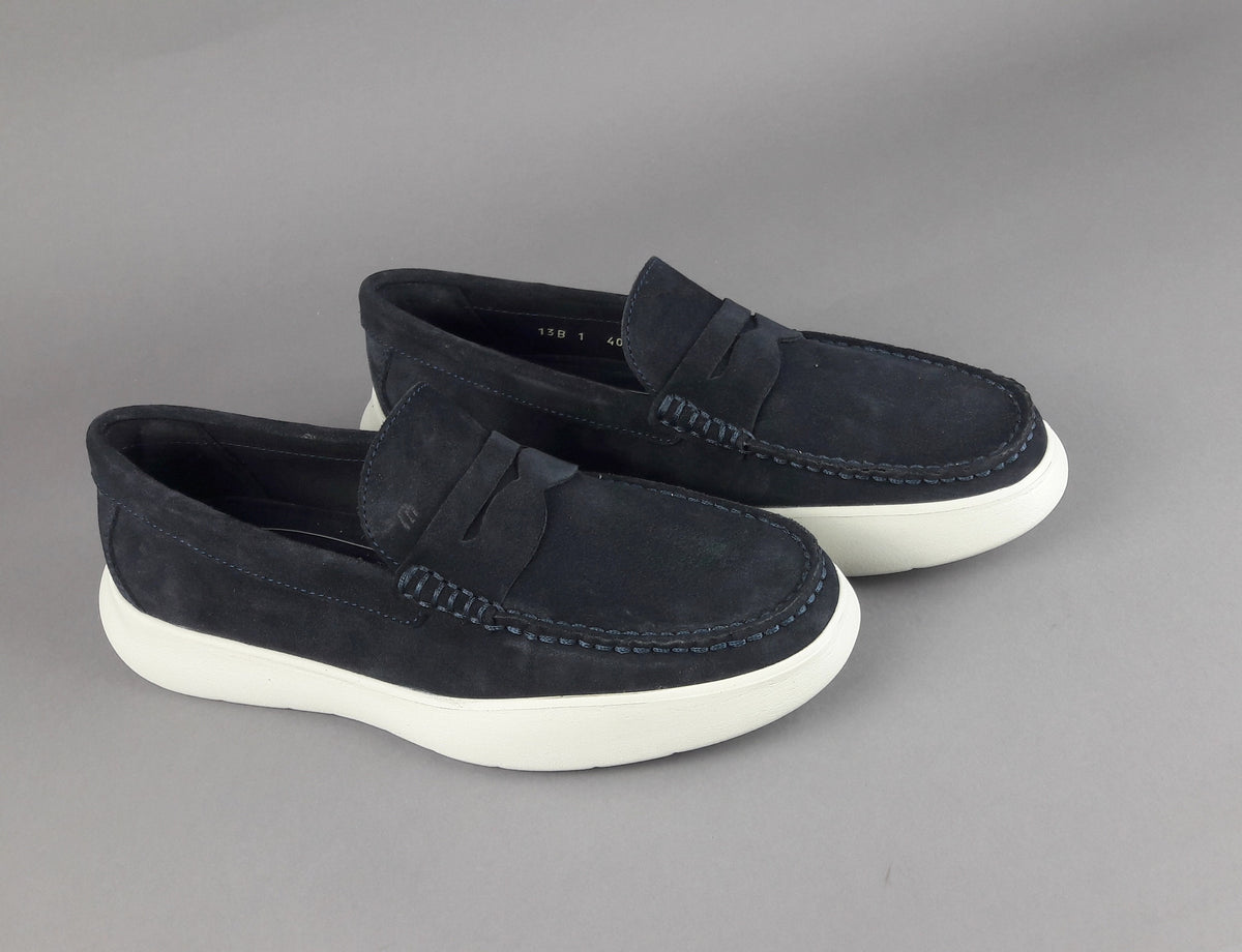 Frau Mocassino Uomo Camoscio Blu Scuro