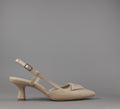 Frau Chanel Donna Pelle Beige Naturale Cinturino Con Fibbia