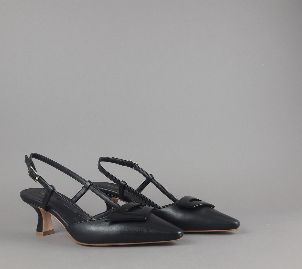 Frau Chanel Donna Pelle Nero Cinturino Con Fibbia