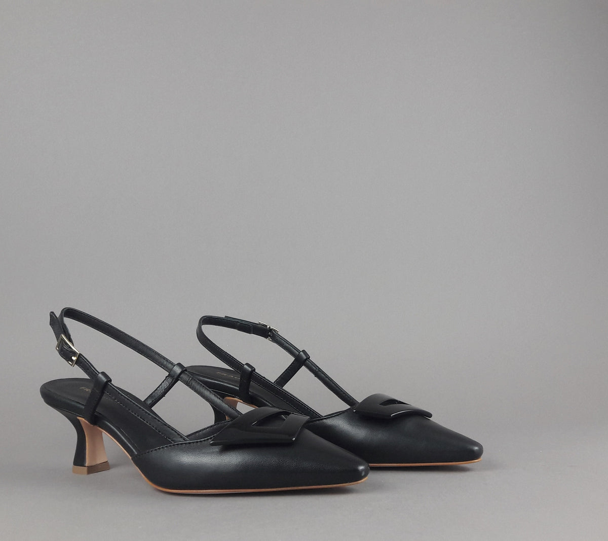 Frau Chanel Donna Pelle Nero Cinturino Con Fibbia
