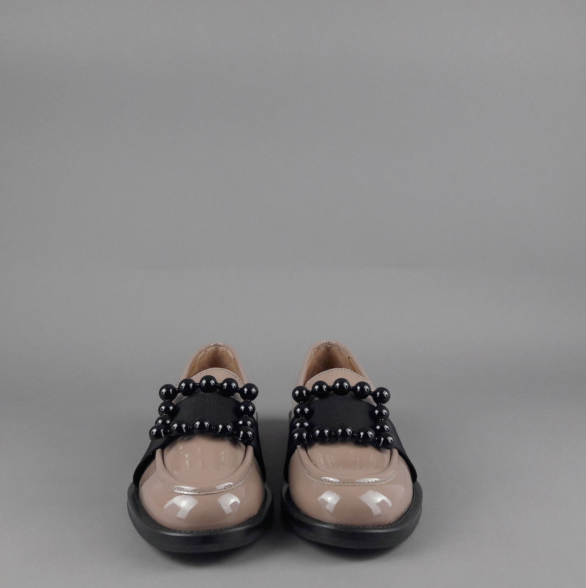 Frau Mocassino Basso Donna Pelle Vernice Carne Accessorio Metallo