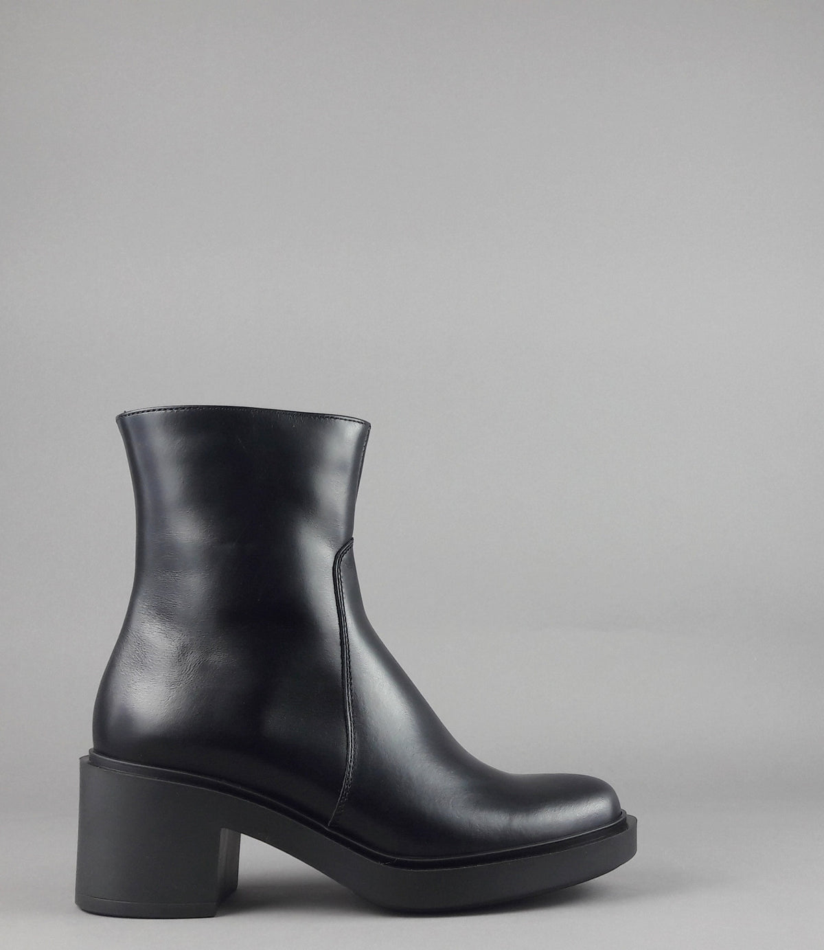 Frau Tronchetto Donna Pelle Nero Zip Laterale