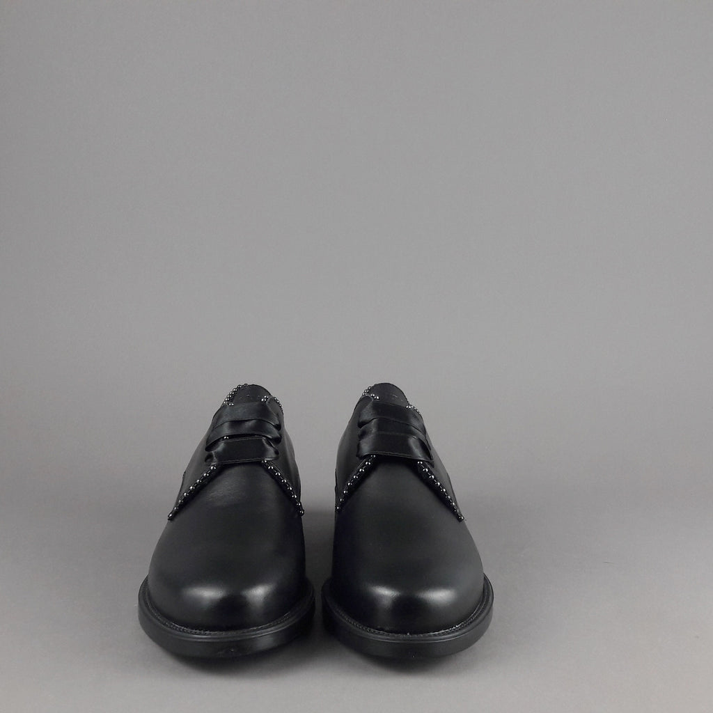 Frau Scarpa Stringata Donna Pelle Liscia Nero