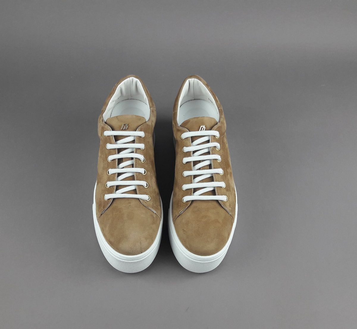 Frau Sneakers Platform Donna Camoscio Marrone Chiaro