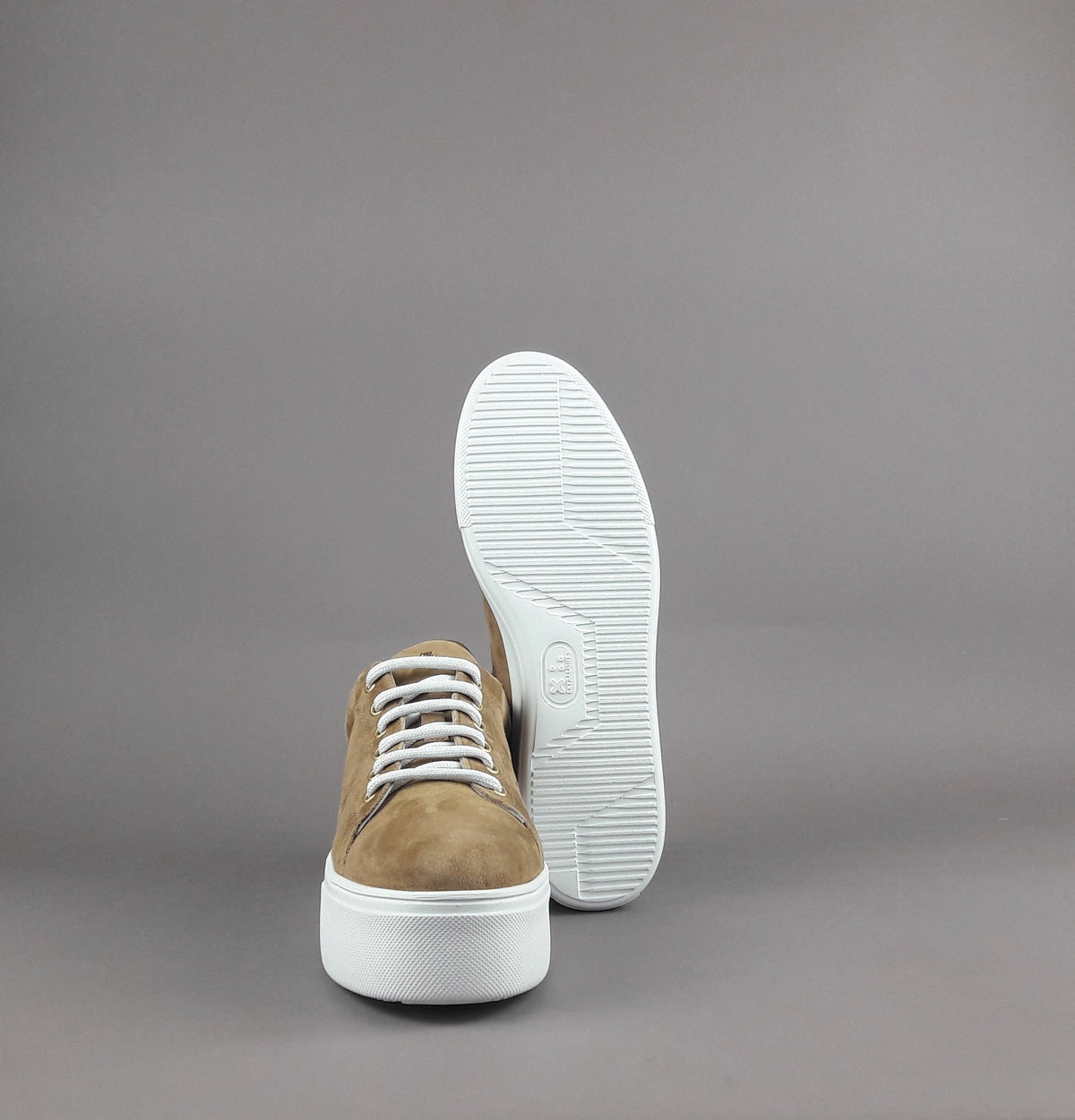 Frau Sneakers Platform Donna Camoscio Marrone Chiaro