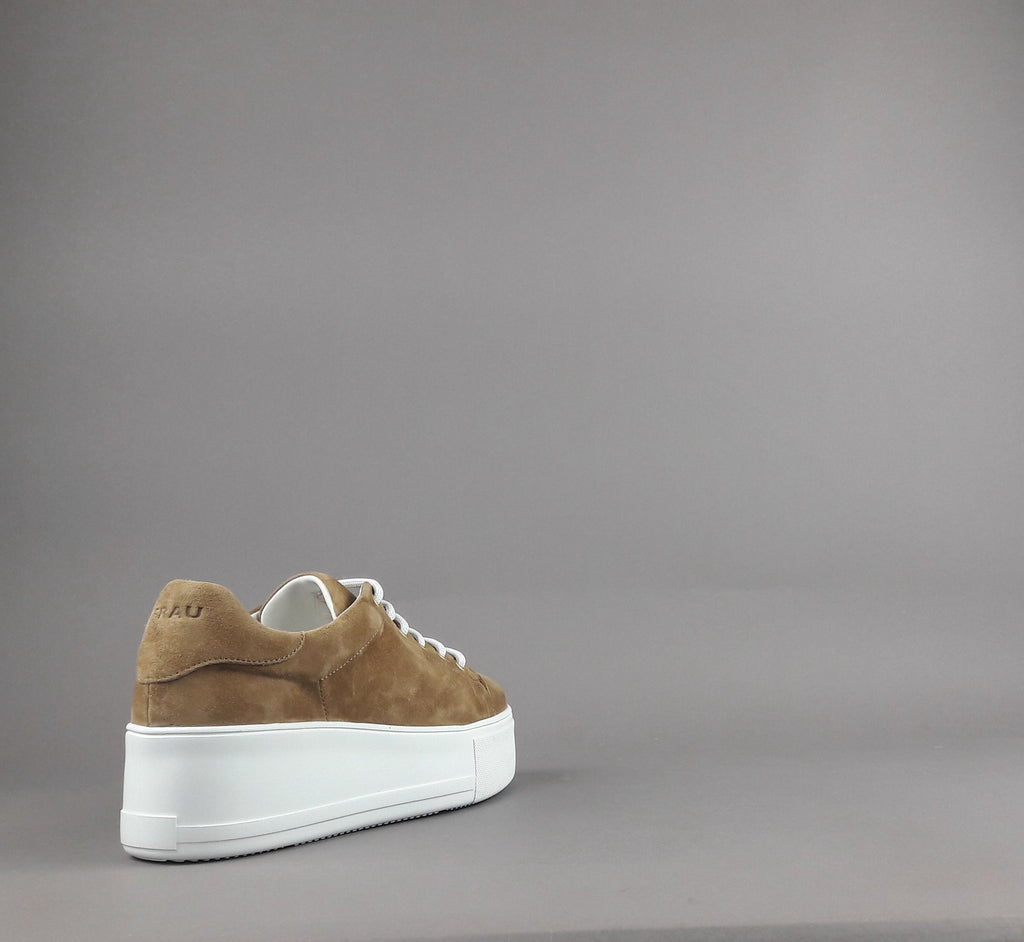 Frau Sneakers Platform Donna Camoscio Marrone Chiaro