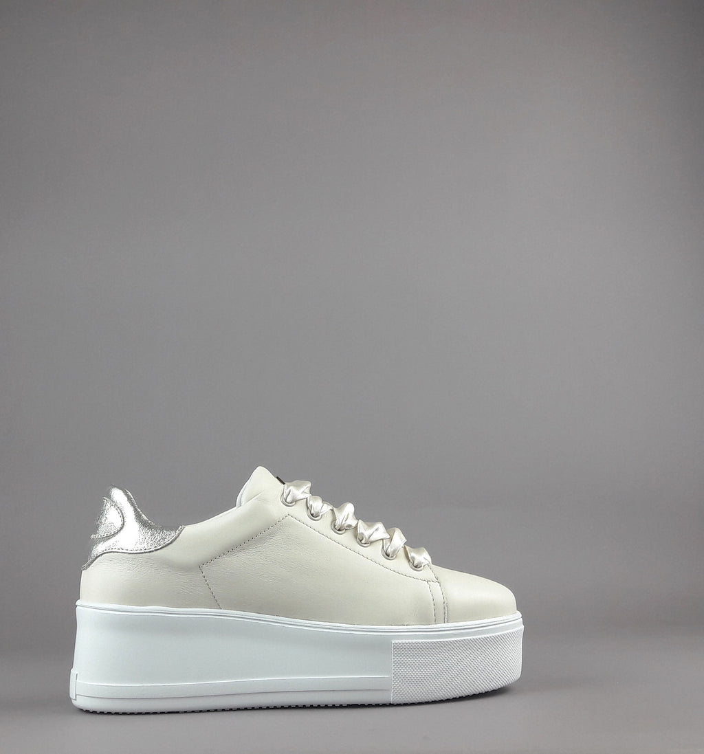 Frau Sneakers Platform Donna Pelle Avorio