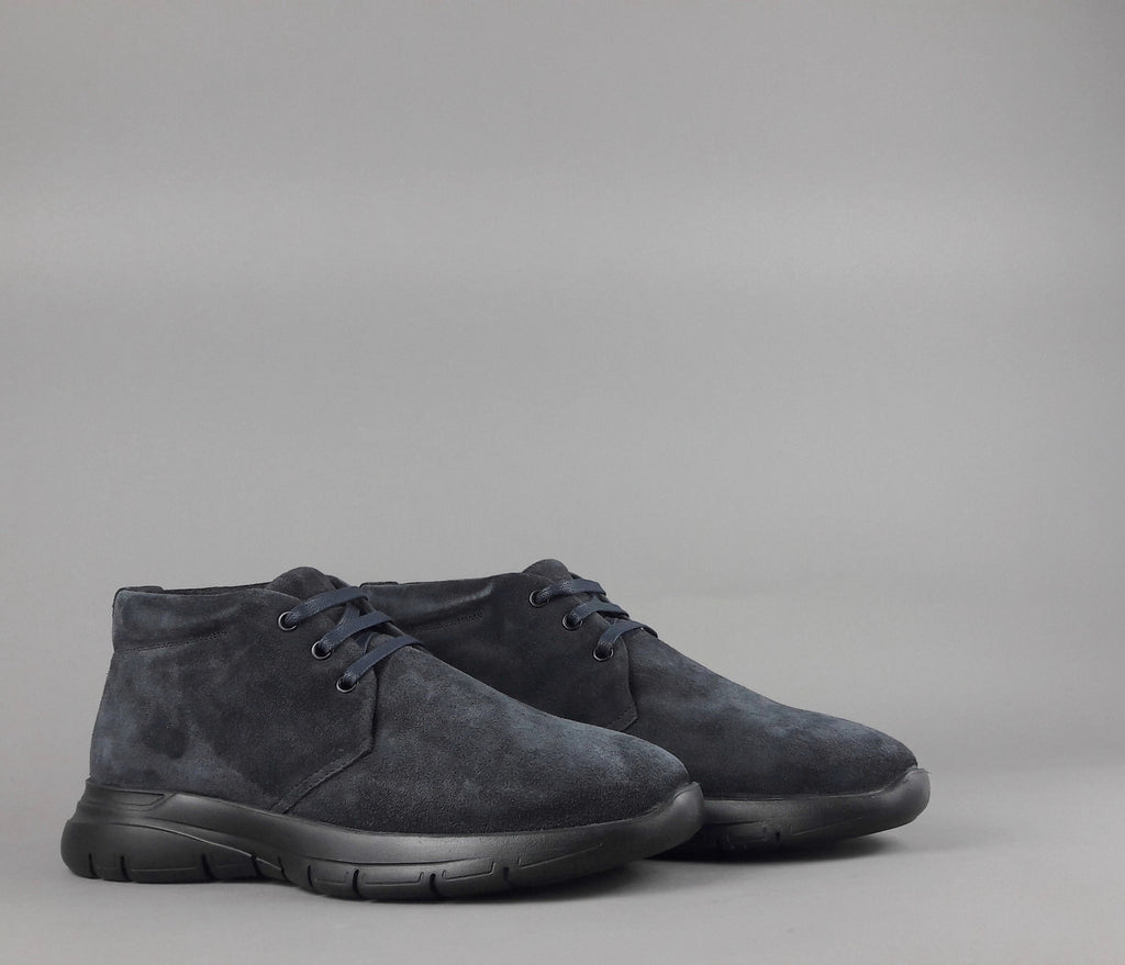 Frau Sneakers Uomo Camoscio Blu Scuro