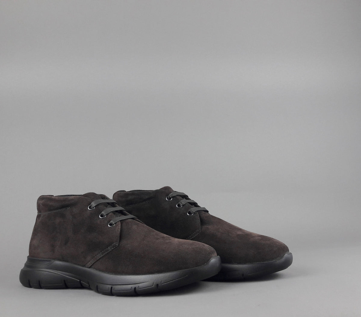 Frau Sneakers Uomo Camoscio Marrone Scuro