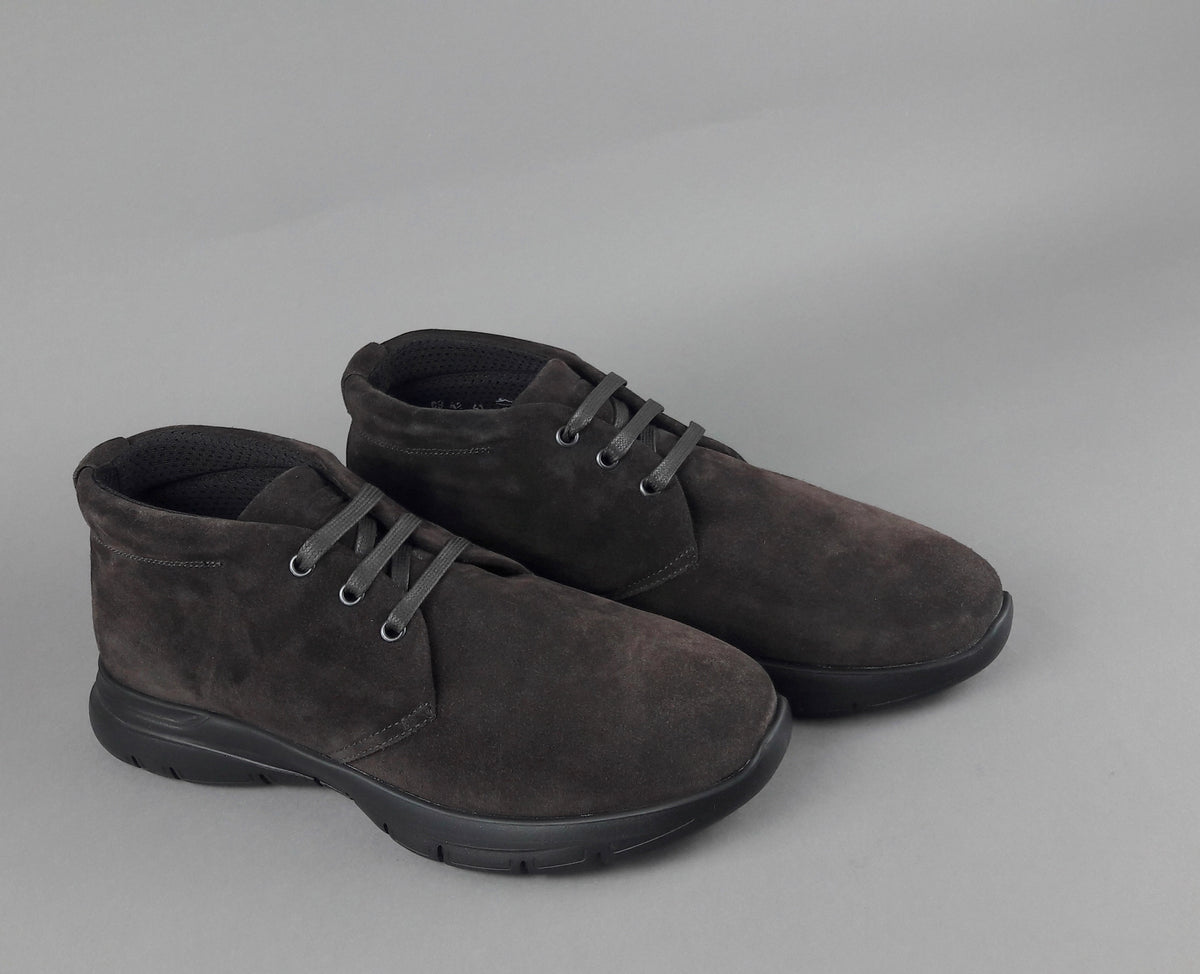 Frau Sneakers Uomo Camoscio Marrone Scuro