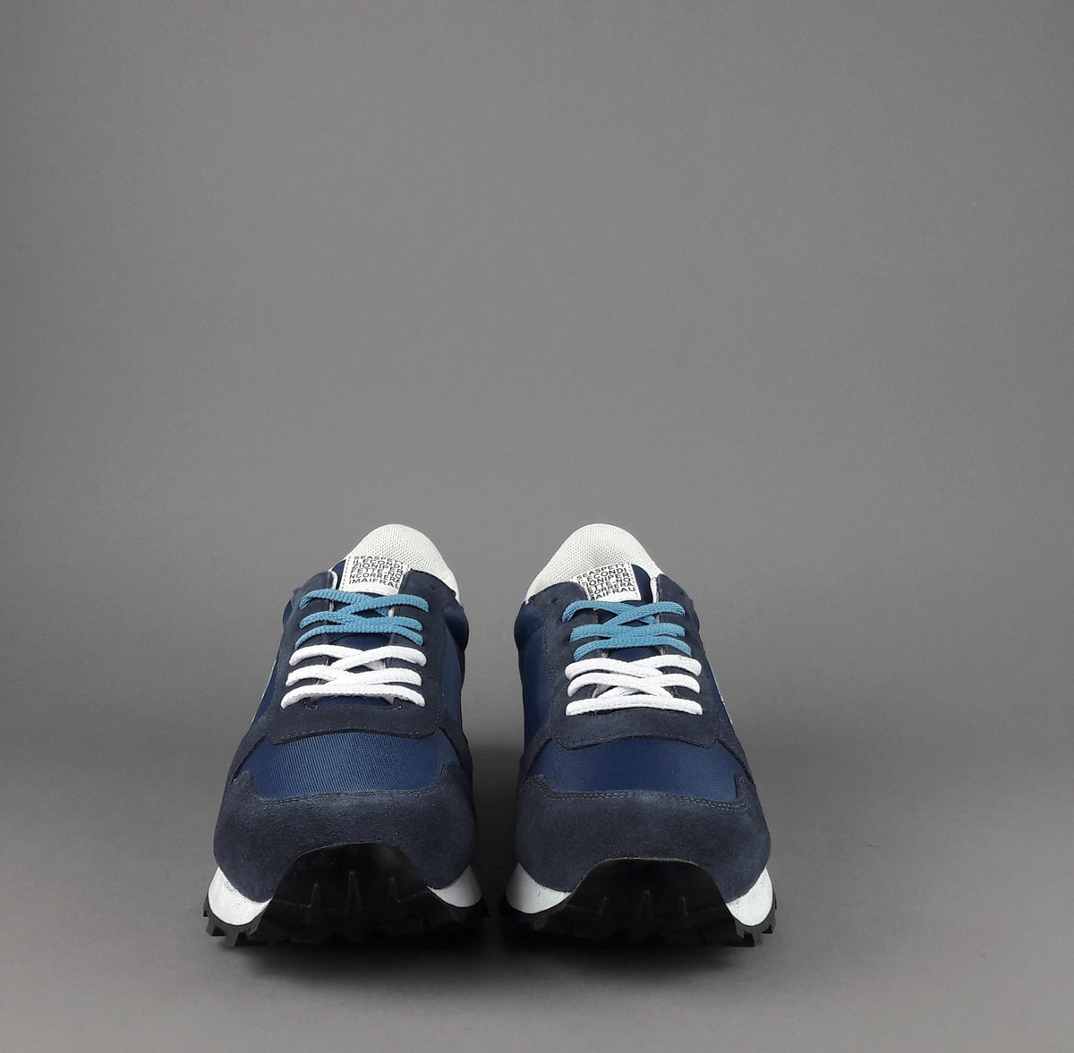 Frau Sneakers Uomo Camoscio Tela Blu Scuro