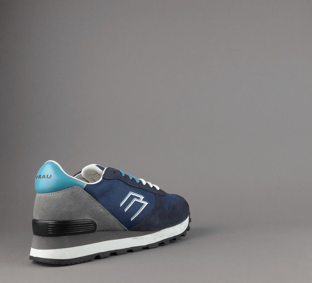 Frau Sneakers Uomo Camoscio Tela Blu Scuro