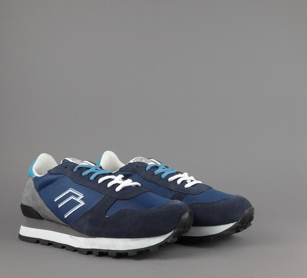 Frau Sneakers Uomo Camoscio Tela Blu Scuro