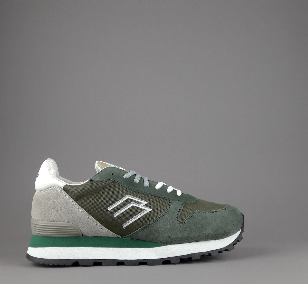 Frau Sneakers Uomo Camoscio Tela Verde Militare