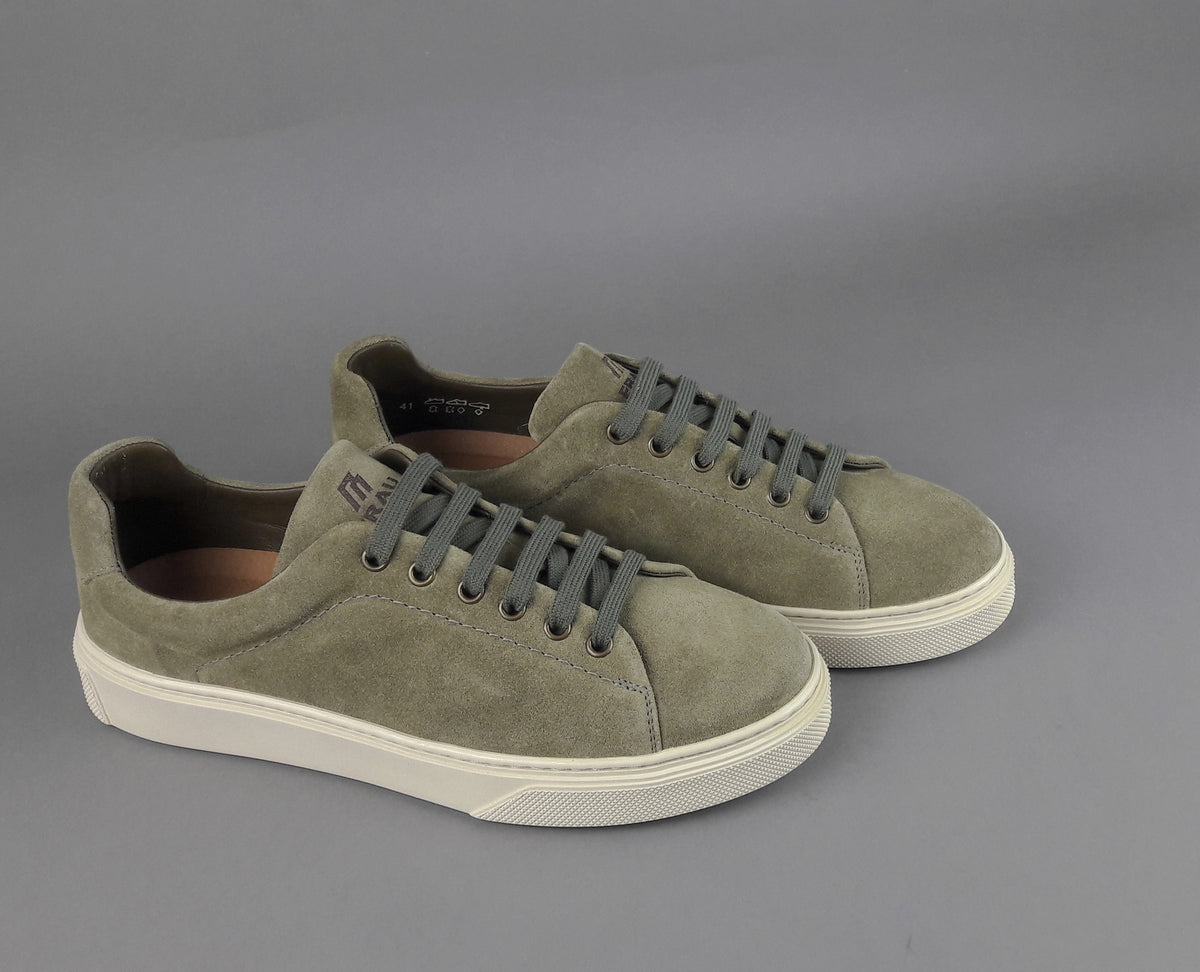 Frau Sneakers Uomo Camoscio Verde Militare