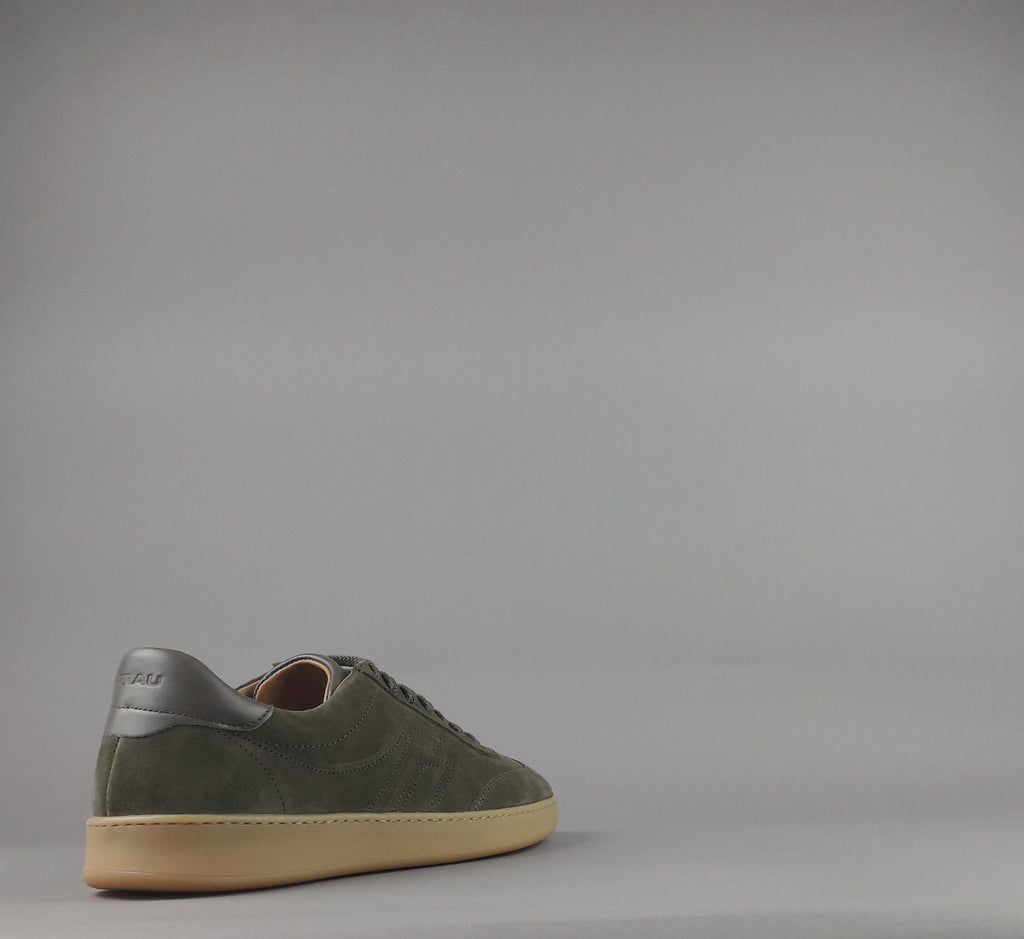 Frau Sneakers Uomo Camoscio Verde Militare Scuro
