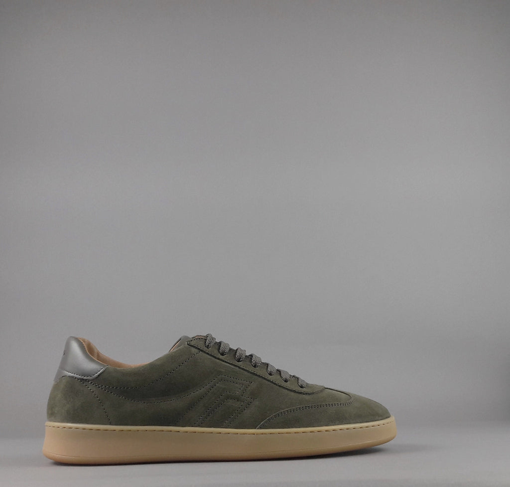 Frau Sneakers Uomo Camoscio Verde Militare Scuro
