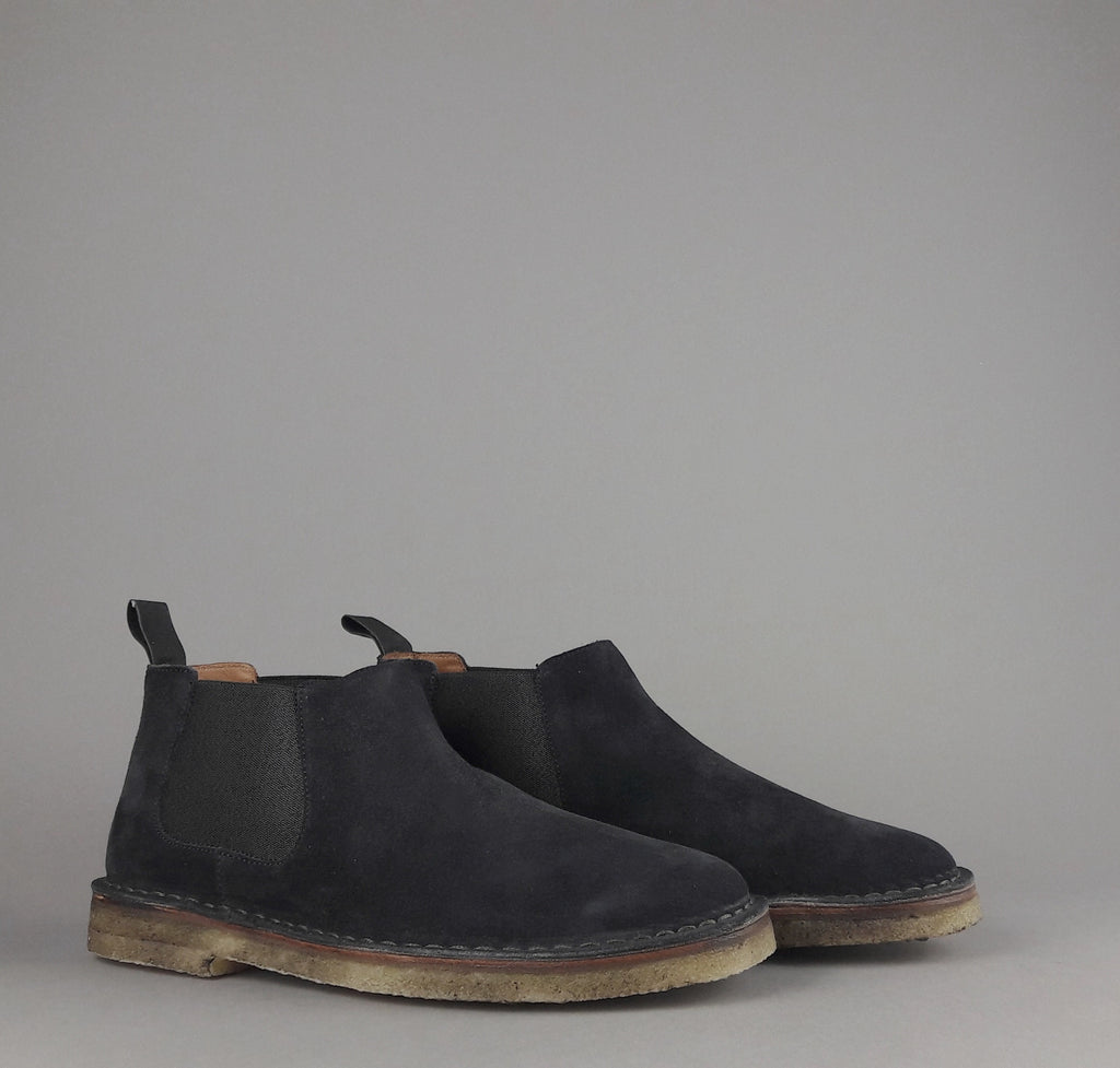 Frau Stivaletto Uomo Camoscio Blu Scuro
