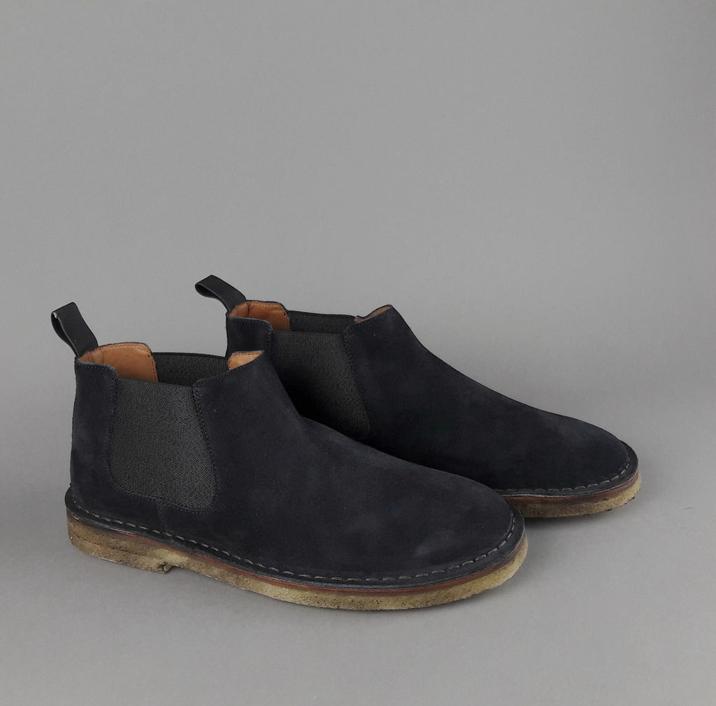 Frau Stivaletto Uomo Camoscio Blu Scuro