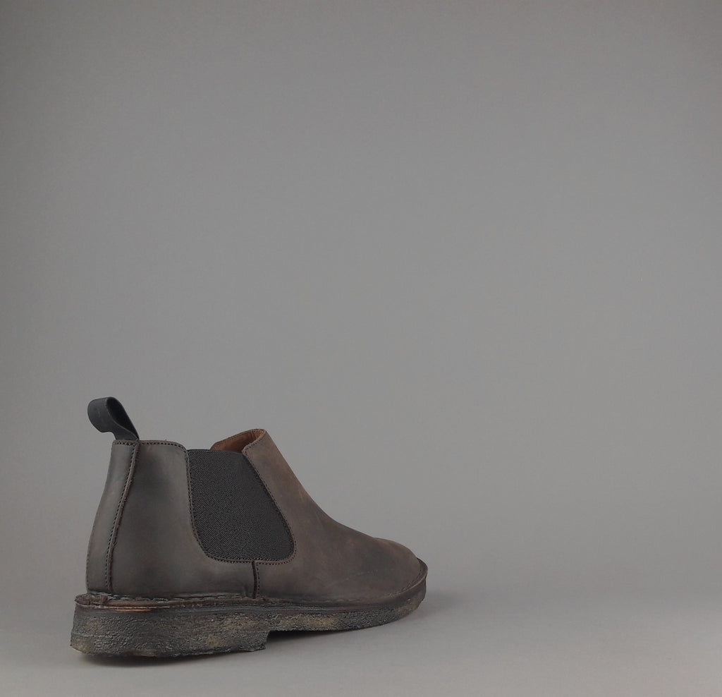 Frau Stivaletto Uomo Pelle Ingrassata Testa Di Moro